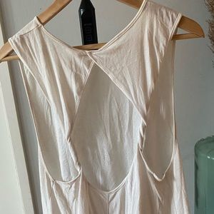 Tank top with back cut out